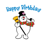 Frosty the Snowman "Happy Birthday!" Digital DXF | PNG | SVG Files!