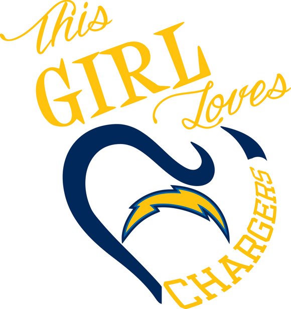 This Girl Loves Chargers Digital DXF | PNG | SVG Files!