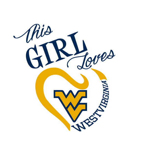 This Girl Loves West Virginia Digital DXF | PNG | SVG Files!