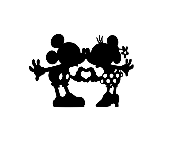 Disney Inspired | Mickey & Minnie Love Hands Digital DXF | PNG | SVG Files!