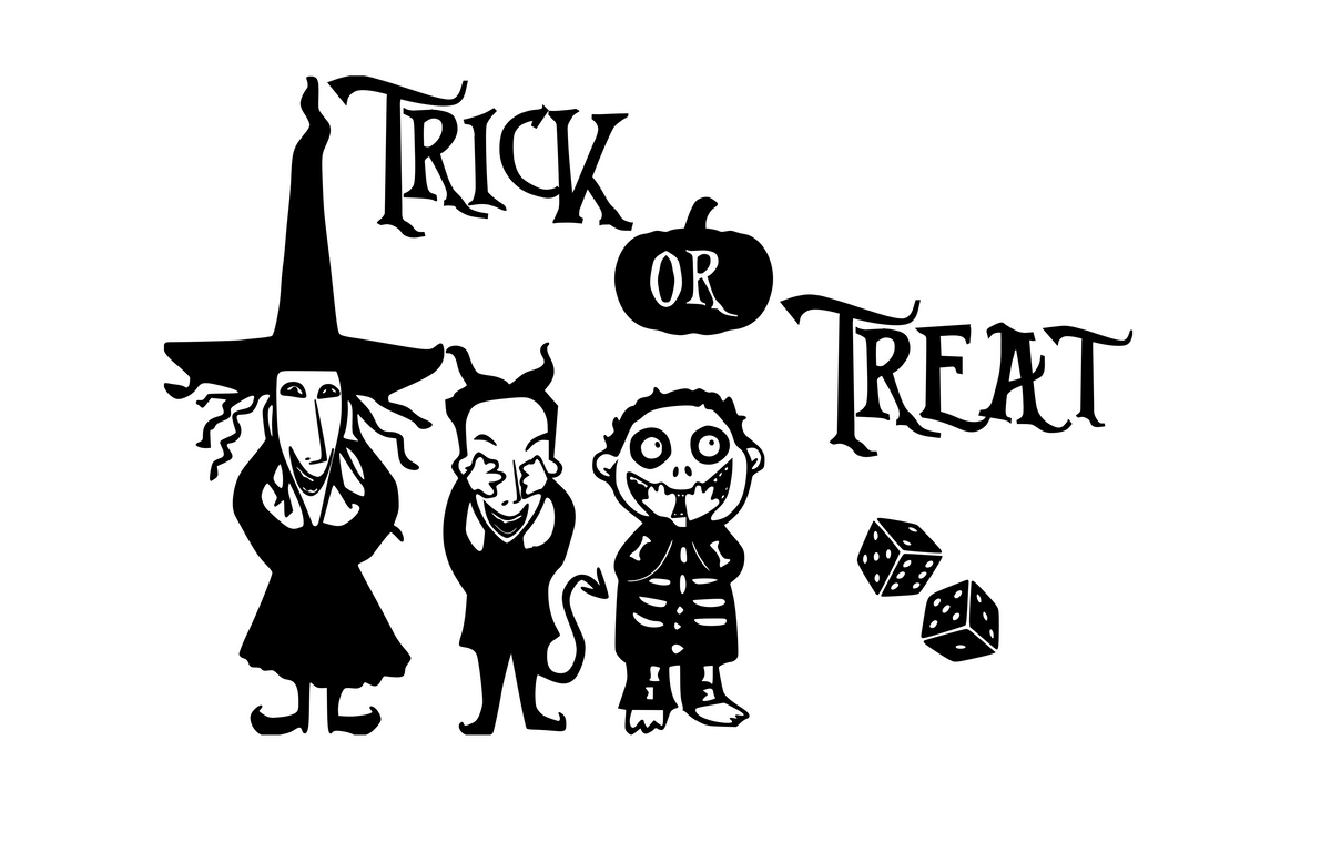 Nightmare Before Christmas Inspired Lock, Shock and Barrel "Trick or