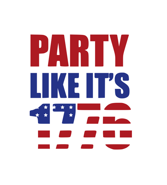 USA | Party Like It's 1776 Digital DXF | PNG | SVG Files!