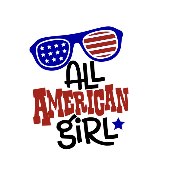 USA | All American Girl Digital DXF | PNG | SVG Files!