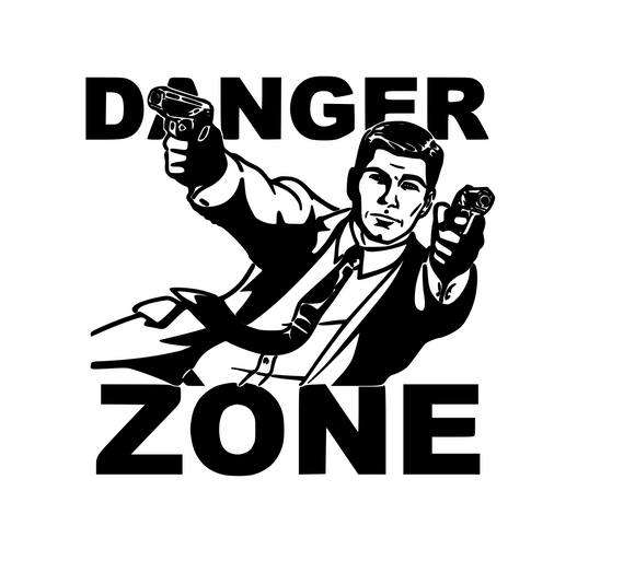 Archer | Danger Zone  Digital DXF | PNG | SVG Files!