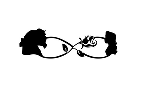 Belle & Beast Infinity Digital DXF | PNG | SVG Files!