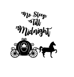 Cinderella | No Sleep Till Midnight Digital DXF | PNG | SVG Files!