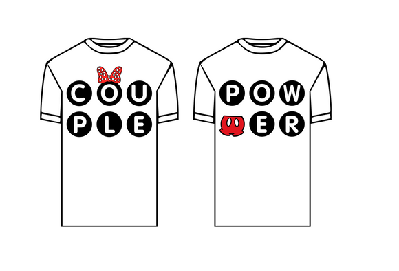 Couple Power | Mickey and Minnie Duo! Digital DXF | PNG | SVG Files!