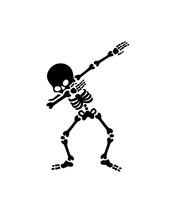 Dabbing Skeleton Digital DXF | PNG | SVG Files!