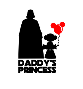 Darth Vader | Daddy's Princess Digital DXF | PNG | SVG Files!