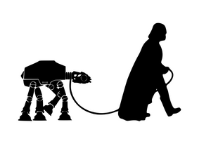 Star Wars Inspired | Vader Walking AT AT Walker  Digital DXF | PNG | SVG Files!