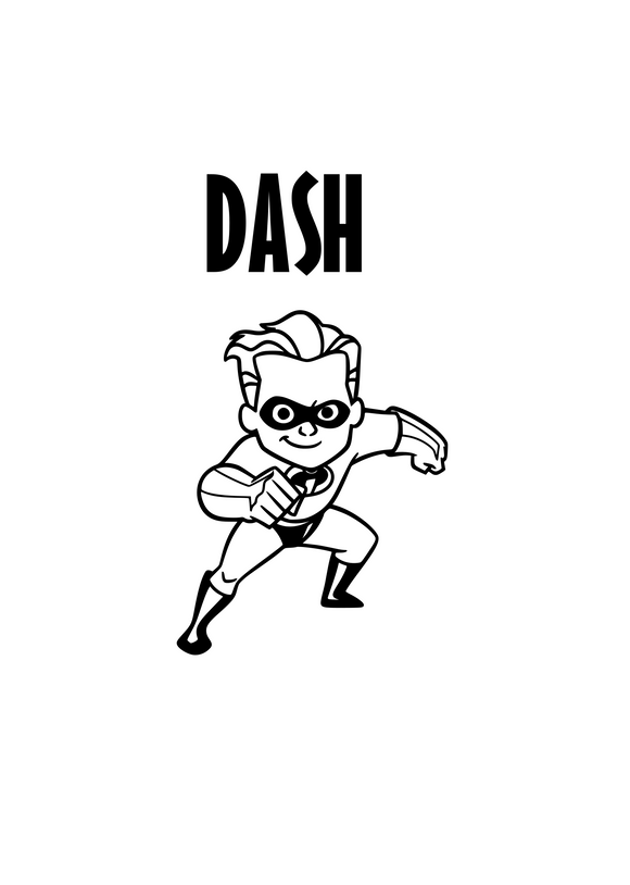 Incredibles Inspired Dash Digital DXF | PNG | SVG Files!