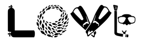 Scuba Dive Love in Diving Shapes! Digital DXF | PNG | SVG Files!