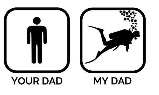 Scuba "Your Dad, My Dad" Digital DXF | PNG | SVG Files!