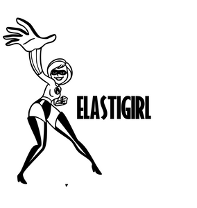 Incredibles Inspired | Elastigirl Digital DXF | PNG | SVG Files!
