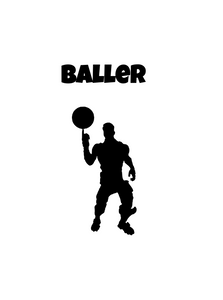 Fortnite | Emote "Baller" Digital DXF | PNG | SVG Files!