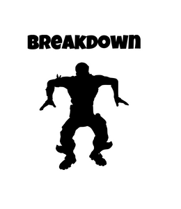 Fortnite | Emote "Break Down" Digital DXF | PNG | SVG Files!