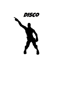 Fortnite | Emote "Disco" Digital DXF | PNG | SVG Files!