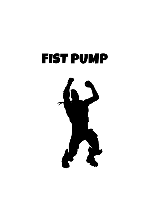 Fortnite | Emote "Fist Pump" Digital DXF | PNG | SVG Files!