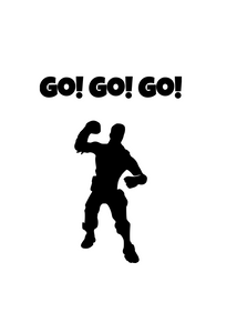 Fortnite | Emote "Go! Go! Go!" Digital DXF | PNG | SVG Files!