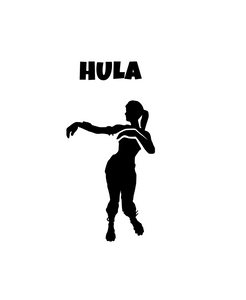 Fortnite | Emote "Hula" Digital DXF | PNG | SVG Files!