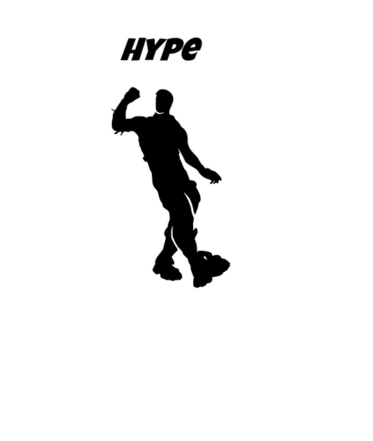 Fortnite | Emote "Hype" Digital DXF | PNG | SVG Files!