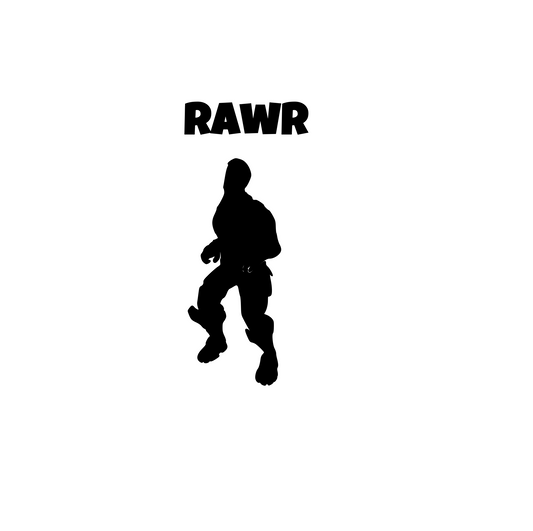 Fortnite | Emote "Rawr" Digital DXF | PNG | SVG Files!