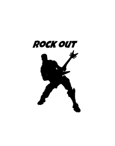 Fortnite | Emote "Rock Out" Digital DXF | PNG | SVG Files!