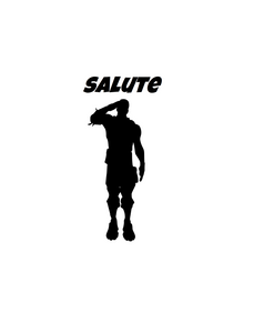 Fortnite | Emote "Salute" Digital DXF | PNG | SVG Files!