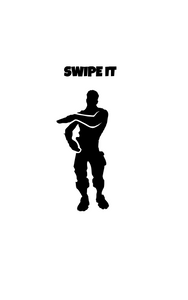 Fortnite | Emote "Swipe It" Digital DXF | PNG | SVG Files!