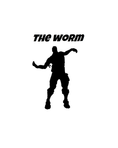 Fortnite | Emote "The Worm" Digital DXF | PNG | SVG Files!
