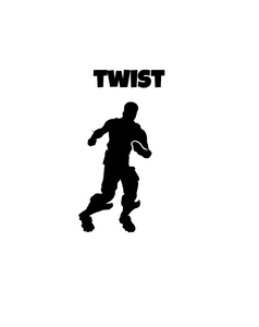 Fortnite | Emote "Twist" Digital DXF | PNG | SVG Files!