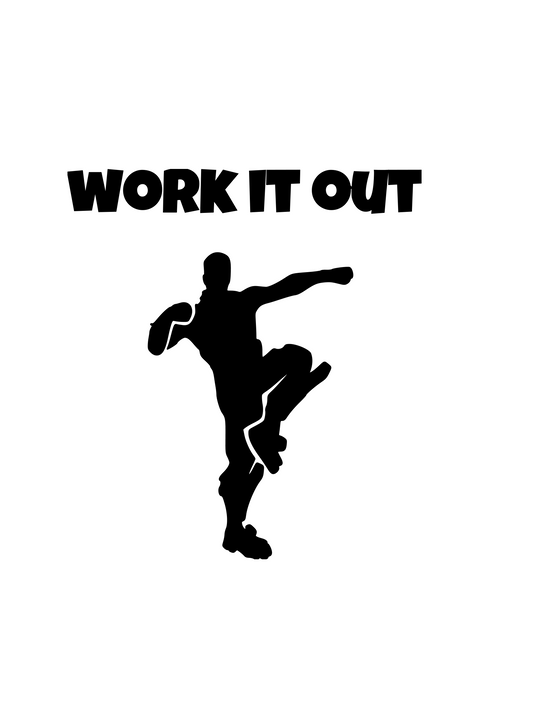 Fortnite | Emote "Work It Out" Digital DXF | PNG | SVG Files!