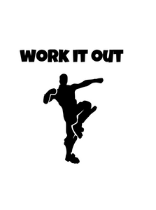 Fortnite | Emote "Work It Out" Digital DXF | PNG | SVG Files!