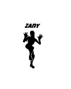 Fortnite | Emote "Zany" Digital DXF | PNG | SVG Files!