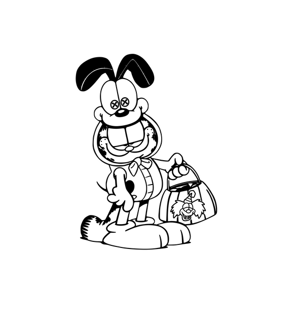 Halloween | Garfield as Odie Digital DXF | PNG | SVG Files!