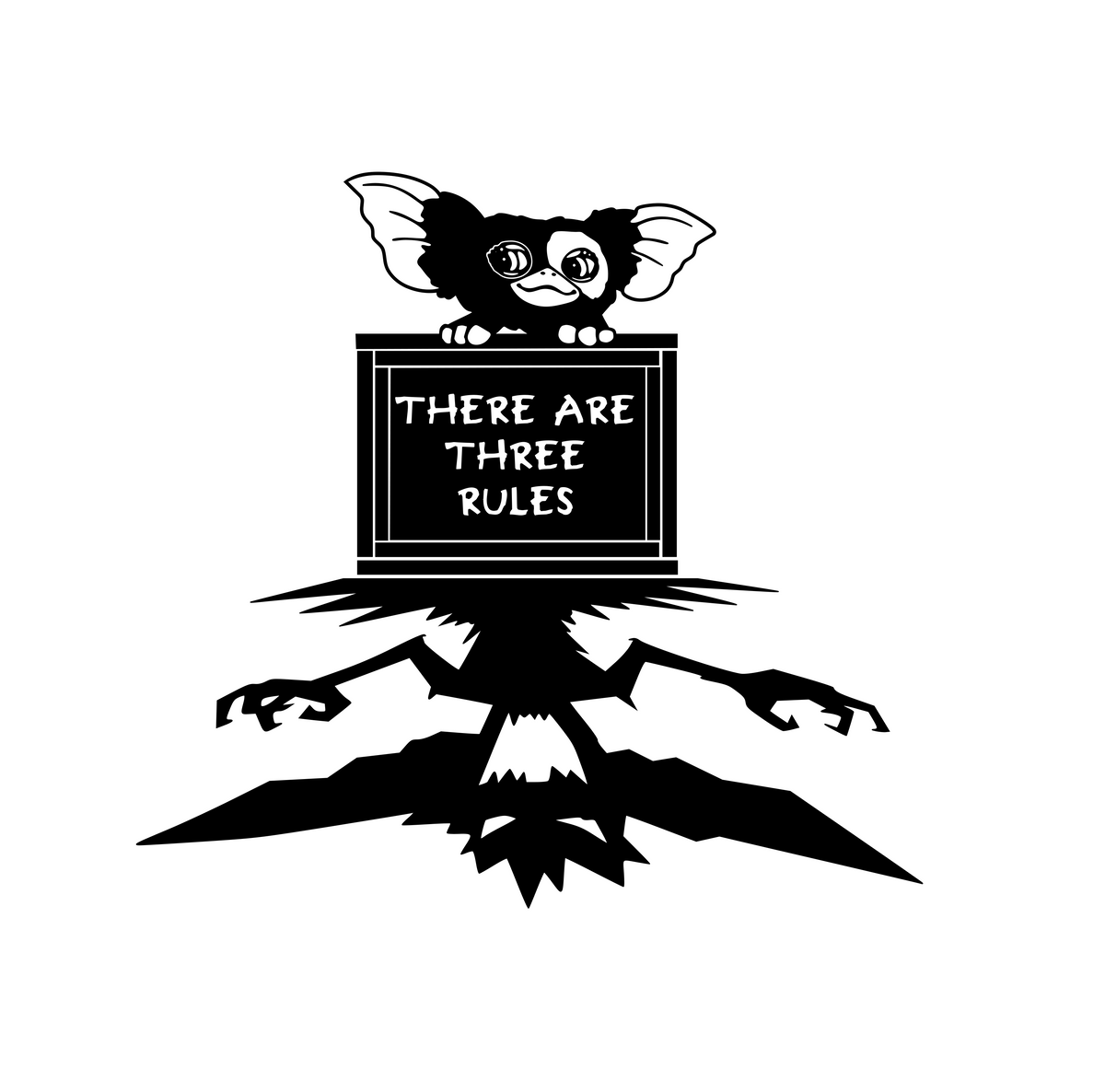 Gremlins | There are Three (3) Rules Digital DXF | PNG | SVG Files!