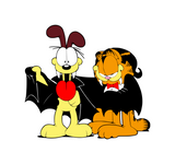 Halloween | Garfield & Odie as Vampires Digital DXF | PNG | SVG Files!