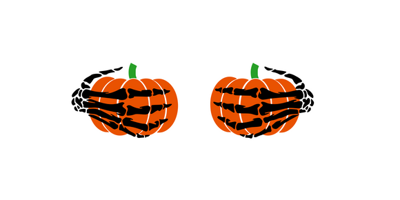 Halloween | Pumpkin Skeleton Hands Digital DXF | PNG | SVG Files!