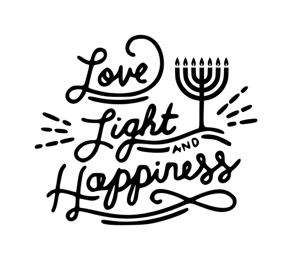 Hanukkah | Love, Light & Happiness Digital DXF | PNG | SVG Files!