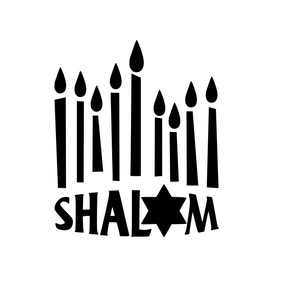 Hanukkah | Shalom Digital DXF | PNG | SVG Files!