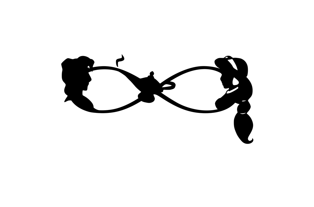 Jasmine & Aladdin Infinity Digital DXF | PNG | SVG Files!