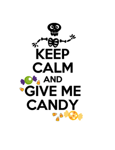 Halloween | Keep Calm and Give Me Candy Digital DXF | PNG | SVG Files!