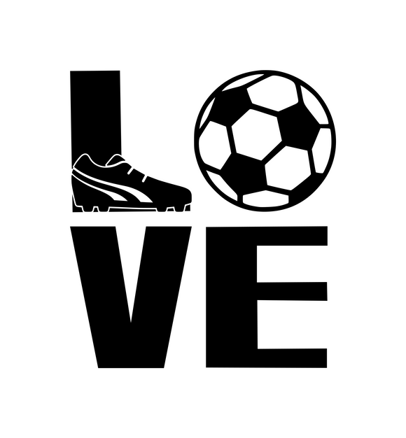 Sports! | Love Soccer Digital DXF | PNG | SVG Files!