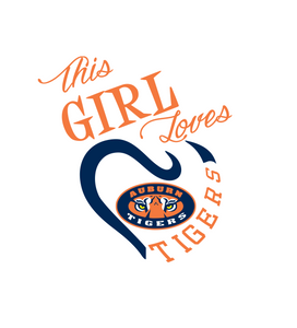 This Girl Loves AU Tigers Digital DXF | PNG | SVG Files!
