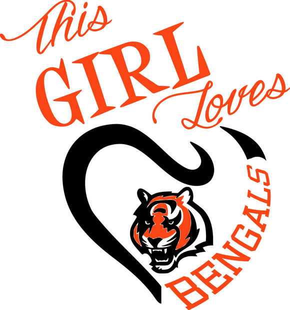 This Girl Loves Bengals Digital DXF | PNG | SVG Files!