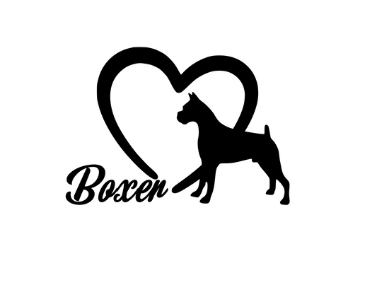 Dog Lover! | Loves Boxers Digital DXF | PNG | SVG Files!