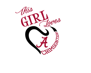 This Girl Loves Chrimson Tide Nebraska Digital DXF | PNG | SVG Files!