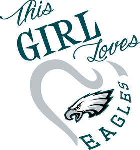 This Girl Loves Eagles Digital DXF | PNG | SVG Files!
