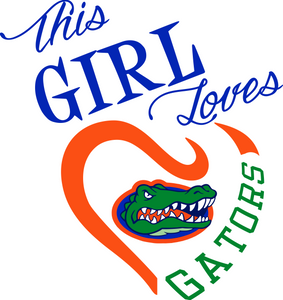 This Girl Loves Florida Gators Digital DXF | PNG | SVG Files!