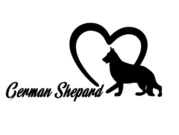Dog Lover! | Loves German Shepards Digital DXF | PNG | SVG Files!